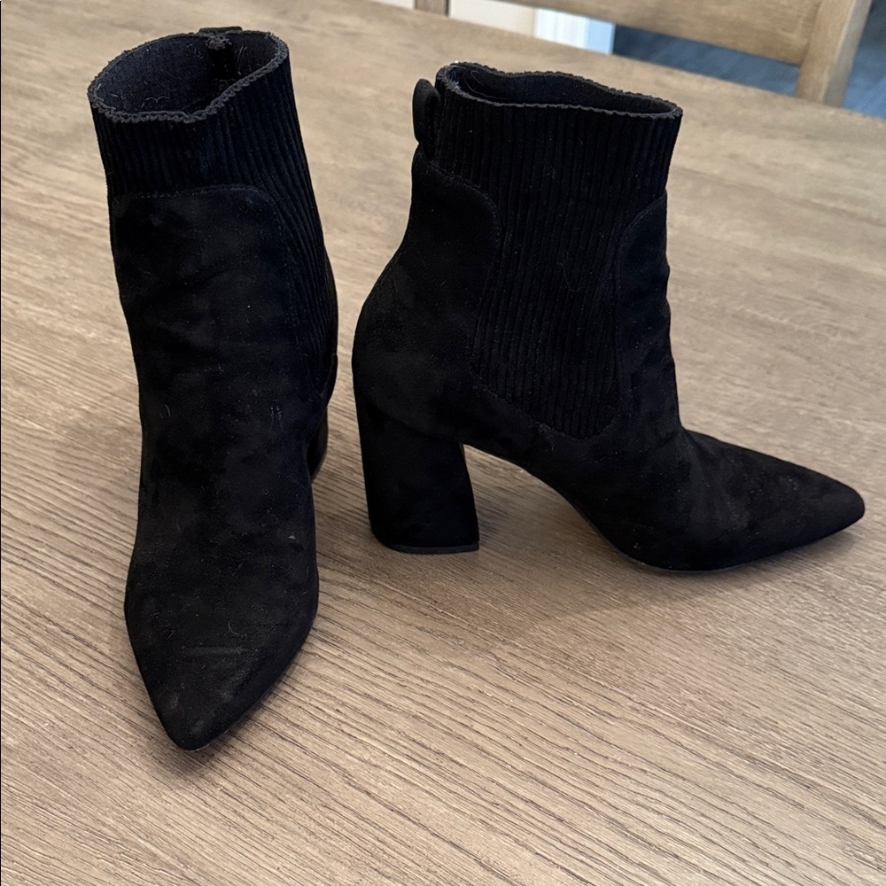 STEVEN Newell Elegant Black Ankle Boots size 8